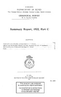 GEOLOGICAL SURVEY W. H. COLLINS, DIRECTOR 1922