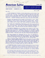 May 3rd 1958 Haley Eaton American Letter