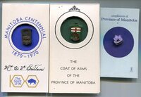 Manitoba Centennial Pins 1970=1970