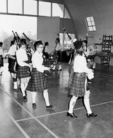 The bag pipes lead the way 