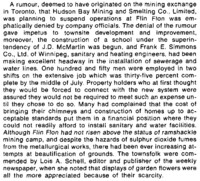 A Summary of History at the Time of the First Sewer and Water Installation 