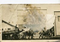 Driver Budlong Water Wagon On Main St Early Thirties
