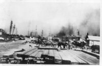 June 4 1929 Street Scene During Cranberry Portage Fire 