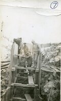 Dumping Bucket. Back filling from Section No 16 on to roof of Section No 15