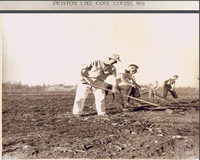 Volunteers Building the Golf Course Maurice Roche and to his right John Roche