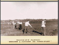 Volunteers Building the Golf Course Fisrt On The Right is John Roche