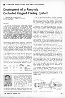 Development of a Remotely Controlled Reagent Feeding System - J.A. Hjillier 