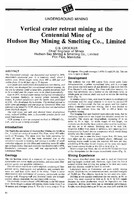 Vertical Crater Retreat Mining at Centennial Mine HBM&S - C. S. Crocker