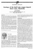 Geology of Stall Llke Copper Deposit Snow Lake,