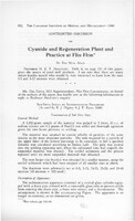 Cyanide and Regeneration Plant and Practice at Flin Flon 