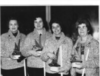  L-R Tina Konik, Joyce Trueman, Beatty Byers (skip), Wilma Gallagher