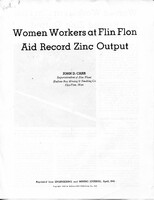 Women Working in the Zinc Plant 