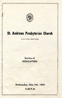 Sr. Andrews Presbyterian Church - Service of Dedication