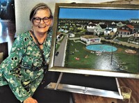 Gladys Soltys chose the folkart painting by artist Mary Sabac