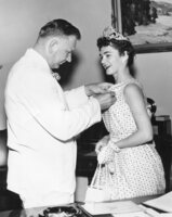 Mayor of Winnipeg Steve Juba and Queen L. St Godard 1957