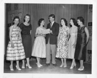 Queen and Court at TV Station in Winnipeg