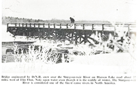 Bridge over the Sturgeion-Weir River on Hanson Lake Road