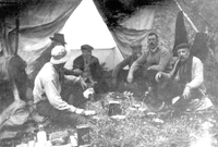 Senator Crerar and fellow politicians camped at Goose Lake 1923 on the way to Flin Flon