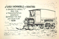 Transport Ltd. Snowmobile Connecting Sturgeion Landing to Flini flon 1927