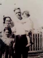 The Ward family Charlie Verna June and my mom Betty 33 Hill St