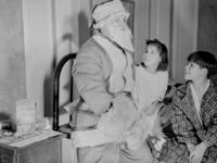 Santal Claus visits Island Falls