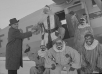 Santal Claus visits Island Falls
