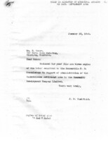 Administration of the Saskatchewan Settlement area by the Comunity Dev. Corp. 1945 J. P. Caulfield