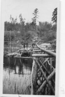Crossing Ross Lake 1928