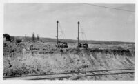Open Pit Armstrong Churn Drills 1929 Working on the Overburden Removal