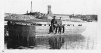Bsrge - No 2 Shaft in Background and Center Dump Barge in Position to load at Right