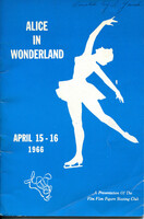 1966 Alice In Wonderland Program 