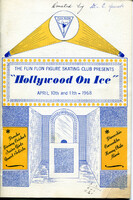 1968 Hollywood On Ice Program 