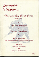 1956-57 Memorial Cup Series Program