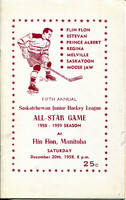 1958-59 SJHL All-Star Game Program