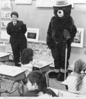 Donna Lundquist & Smokey At Cieghton r School 1989