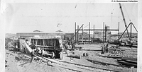 Construction equiopment overturned neaar Warehouse, - C 1928