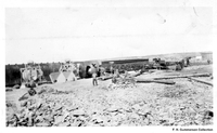 Construction equiopment overturned neaar Warehouse, - C 1928