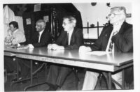 Dana Dadson, Nazir Ahmad, Graham Craig and Gordie Mitchell at a meeting.
