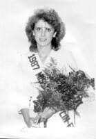 The lovely Kim Garinger, Miss Teen Flin Flon 1987.