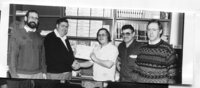 Eagle Printers receive their New Business Recognition Award from C of C’s.