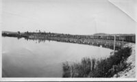 Gravel Train on the Channing Trestle - Likely During 1928-1930