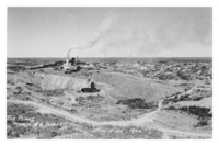 Post Card - View of Fliin Flon Looking North from South Main Shaft likely 1940's