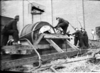 Installing Hoist Cables - South Main Shaft Construction - 1939