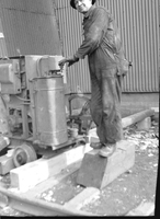 Installing Hoist Cables - South Main Shaft Construction - 1939