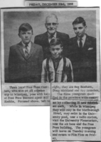 Fridaay Dec. 3 1946 - Reg Basham, Doug Maitland, Ray Saunders Free Press Carriers Win Trip to Winnipg