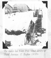 "The Stairs from Hill St. Down to Third Ave. H. Paylor "