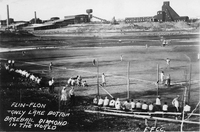 Only Lake Bottom Baseball Diamond in the World - 1930's