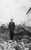 Alex Senka 1928 Bunkhouses in background