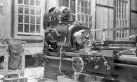 Lathe in the HBM&S Machine Shop