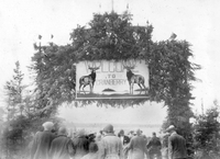 1930 Cranberry Portage Elks Picnic Welcome Arch